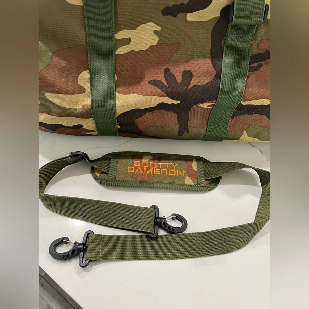 Scotty Cameron Club Membership Peter Millar Camo Duffle Bag with Shoe Pocket